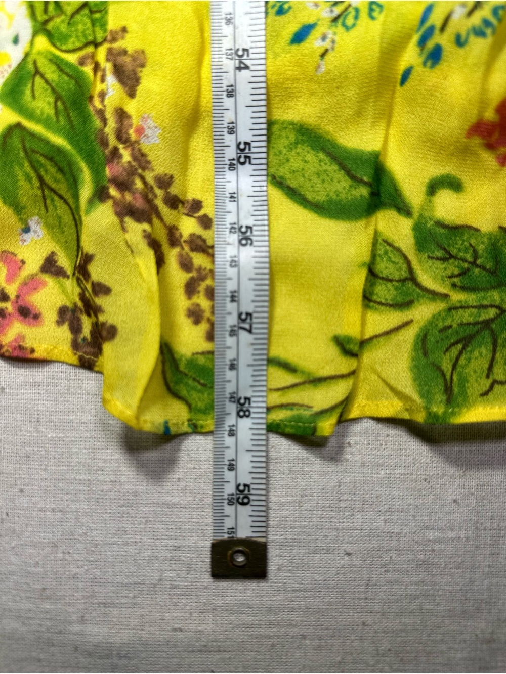 Anthropologie Tracey Reese Silk Sheer Yellow Floral Maxi Dress Women’s size S - Picture 9 of 9